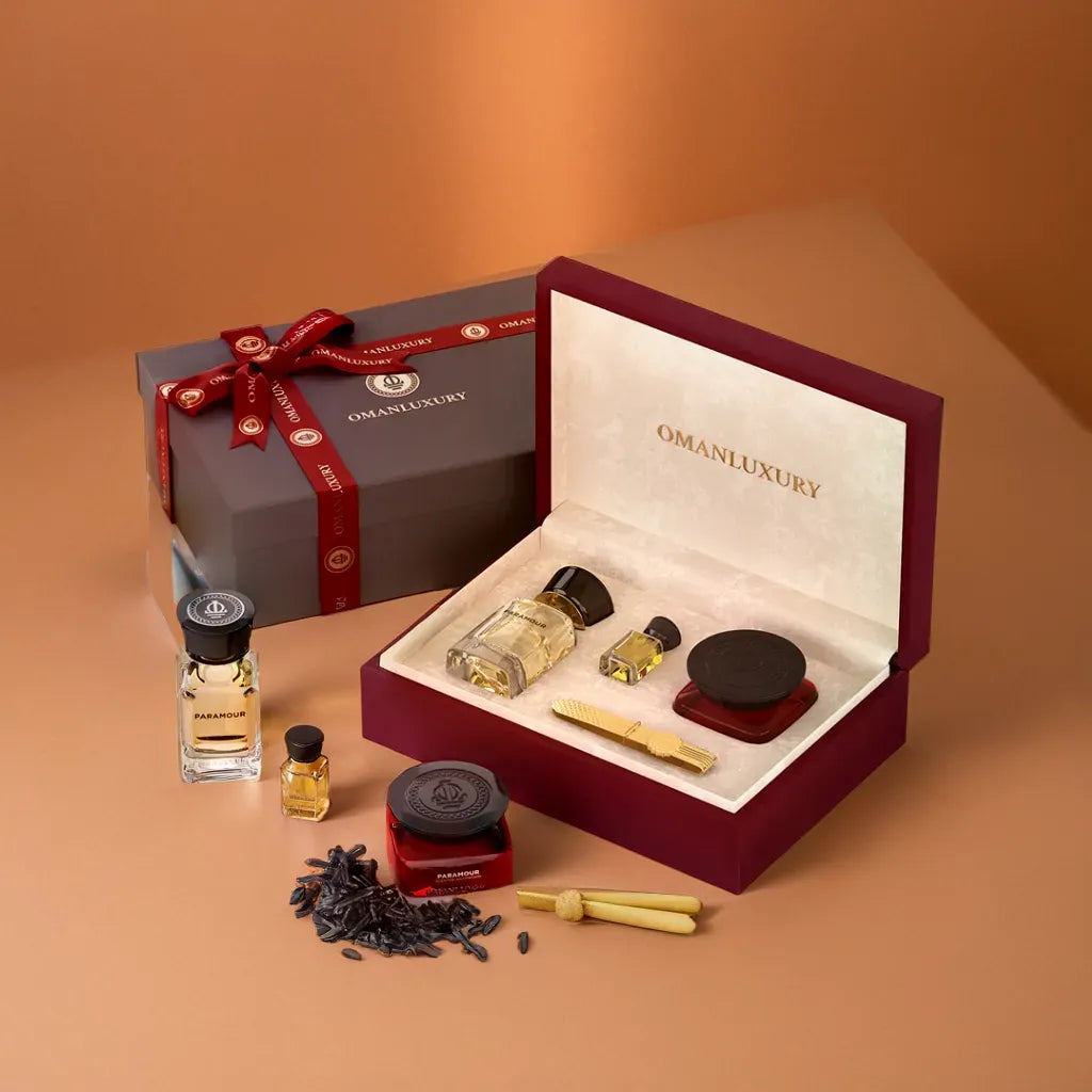 عطر واحد و48 جرام من خشب العود المعطر والزيت