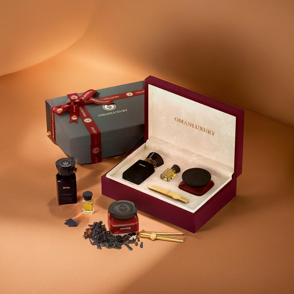 عطر واحد و48 جرام من خشب العود المعطر والزيت