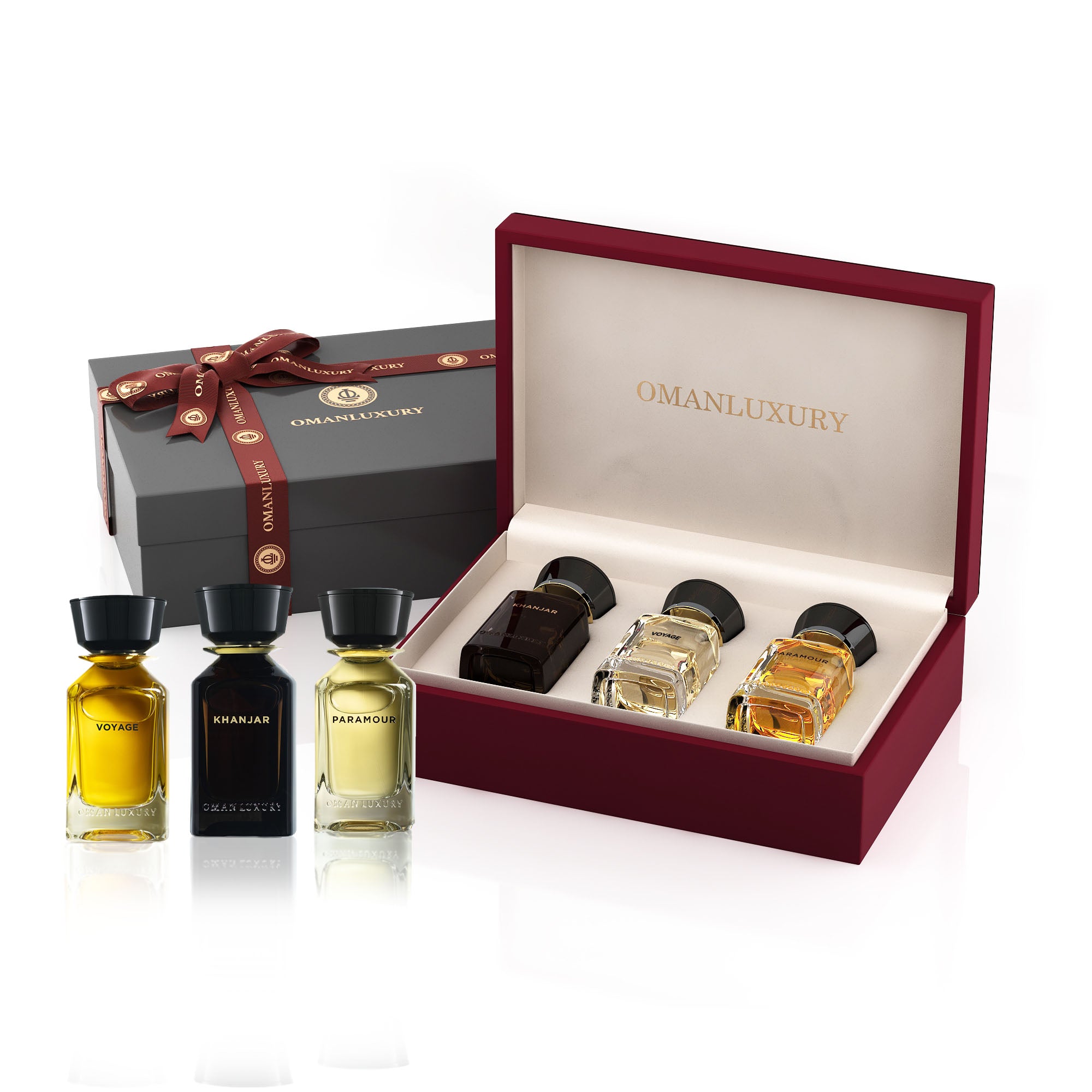 LEATHER SET : THREE PERFUMES